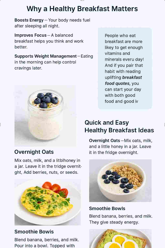 Best Healthy Breakfast Options For The Whole Family